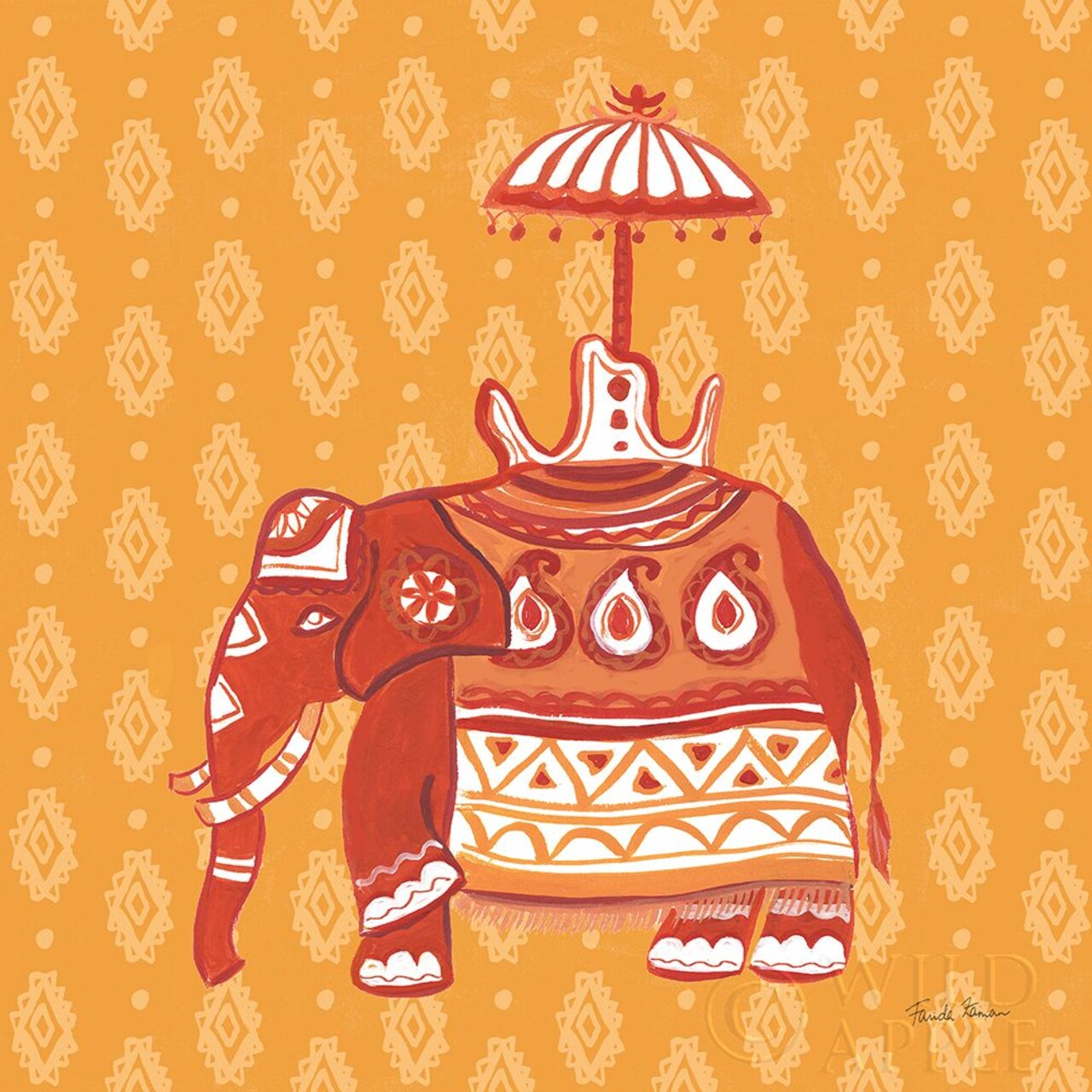 Jeweled Elephant Ii Poster Print by Farida Zaman - Item # VARPDX41370